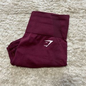 Burgundy Gym shark vital seamless shorts!